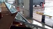 Destrozos en estación de servicio de Chichinales por temporal de lluvia y granizo: Fue algo inusual