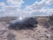 Un herido grave por un vuelco sobre la Ruta 2: volvía con su familia de Las Grutas