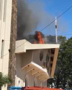 Incendio en la Iglesia Catedral de Ciudad del Este