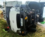 Conductor de uno de los camiones que participó en el siniestro de tránsito de Ruta 21 km 324 fue trasladado a Rosario debido a entidad de las lesiones