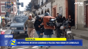 Aprehenden en Oruro a dos mujeres peruanas tras intentar sobornar a la Policía durante Carnaval