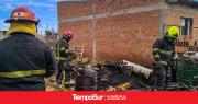 Rápida intervención evitó que un principio de incendio consumiera una vivienda