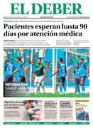 Portadas de los periódicos de Bolivia del lunes 9 de febrero del 2026