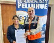 Para fortalecer acciones preventivas en la comuna. Director Regional de SENAPRED se reúne con alcaldesa de Pelluhue