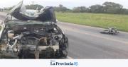 Terrible choque frontal se cobró la vida de un motociclista