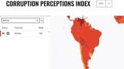 Bolivia cae 3 puestos en el ranking de corrupción internacional 2025; es el tercer país más corrupto en Sudamérica