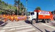 Empresas de aseo urbano protestan y exigen reajuste de contratos