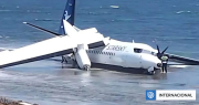 Avión con 50 pasajeros sufre desperfecto técnico y se estrella en una playa en Somalia