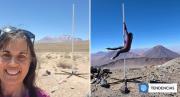 Campeona mundial de Pole Dancing logra récord en volcán chileno: hizo rutina a 5.834 metros de altitud