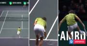 Raquetazos al suelo y patadas voladoras: Medvedev explotó tras quedar eliminado del ATP de Rotterdam