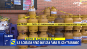 Decomisan 133 garrafas de GLP en El Alto y aprehenden a una mujer