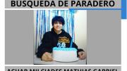 Fue a la Fiesta de la Confluencia y no se sabe más nada: buscan a un joven de 20 años