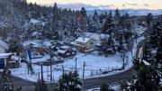 Inesperada nevada cubrió Bariloche y El Bolsón tras días de incertidumbre por los incendios forestales