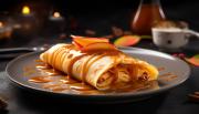 Postre con bajo índice glucémico y alto contenido en fibra: Crepes de manzana