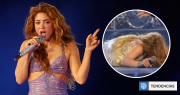 ¡Que caída!: Así fue el repentino porrazo de Shakira durante un concierto en El Salvador