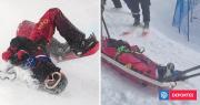 Terrorífica caída en JJOO de Invierno: snowboarder Liu Jiayu cayó de cabeza y fue evacuada en trineo