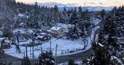 Bariloche y El Bolsón, teñidas de blanco en pleno verano