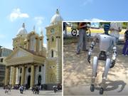 Innovación en Maracaibo: robot bailarín cautiva a visitantes en la Basílica y Vereda del Lago