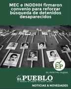 MEC e INDDHH firmaron convenio por desaparecidos