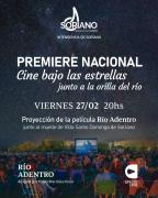 Exhibición de la película Río Adentro en Villa Soriano