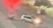 Se conocieron las estremecedoras imágenes del choque fatal en La Plata en el que murió un motociclista