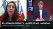 En QR!, Florencia López denunció que hay peronistas resentidos que van a apoyar la reforma laboral