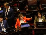 Callate la boca, presidenta ponga orden, las fricciones de Patricia Bullrich en su discurso final de la sesión por la reforma laboral en el Senado