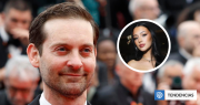Actor Tobey Maguire fue captado con modelo 30 años menor en show del Super Bowl