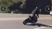Imágenes sensibles: grabó en video como su amigo murió al chocar con su moto contra un camión