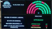 El Gobierno obtuvo la media sanción de la reforma laboral en el Senado