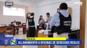 Allanan oficinas de Derechos Reales en Tarija por presunta corrupción en trámites registrales