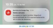 Los celulares con Android recibieron alertas sobre el sismo percibido en San Juan