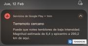 Chilenos quedan sorprendidos por la alerta sísmica de Google: avisó el temblor con anticipación