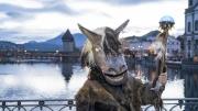 [Fotos] El Carnaval de Lucerna desafía el frío en Suiza
