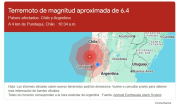 Así anticipó el alerta de Google a los mendocinos el fuerte temblor en Chile