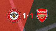 Premier League: Brentford no pudo en casa ante Arsenal y empataron 1-1