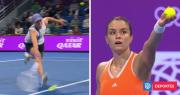 Con polémica intervención del videoarbitraje: Swiatek cae ante Sakkari en Doha y peligra su número 2