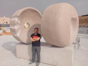 Escultor chileno José Miguel Cárcamo participó en el festival Riyadh Art en Arabia Saudita