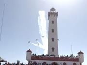 Halcones de la FACH encantaron en la Avenida del Mar