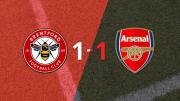 Brentford no pudo en casa ante Arsenal y empataron 1-1