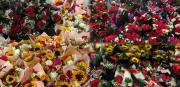 El mercado de las flores se prepara este 14 de febrero