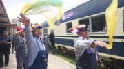 El tren volvió a unir a La Paz con Oruro tras 30 años con visión turística y aires de carnaval