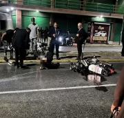 Dos lesionados tras aparatoso accidente vial en avenida Bolívar