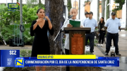 Santa Cruz conmemora su independencia con acto cívico y participación de sectores