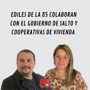 Regularización de terrenos /Ediles de la Lista 85 colaboran con la Intendencia y cooperativas