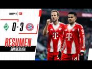 Bayern vs. Werder Bremen (3-0): video, goles y resumen con Luis Díaz