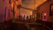 Incendio destruyó un galpón de mil metros cuadrados de una fábrica en Nuevo París