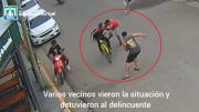 Banda del Río Salí: arrebató un celular, quedó grabado por las cámaras y los vecinos lo detuvieron