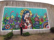 La obra de una muralista en el penal de mujeres de Azul