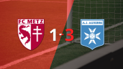 Liga de Francia: La destacada actuación de Auxerre quedó reflejada en su victoria por 3 a 1 sobre Metz